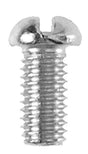 Danco No. 10-32 X 3/8 in. L Slotted Round Head Chrome-Plated Brass Bibb Screw 1 pk, Pack of 5