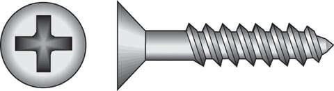 HILLMAN No. 8 X 1-1/2 in. L Phillips Black Phosphate Twin Thread Cabinet Screws 100 pk