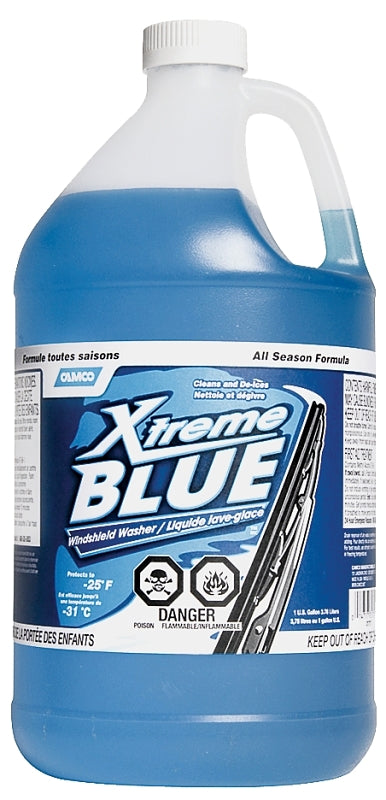 Camco USA Xtreme Blue 92506 Windshield Washer Fluid, Clear Blue, Pack of 6