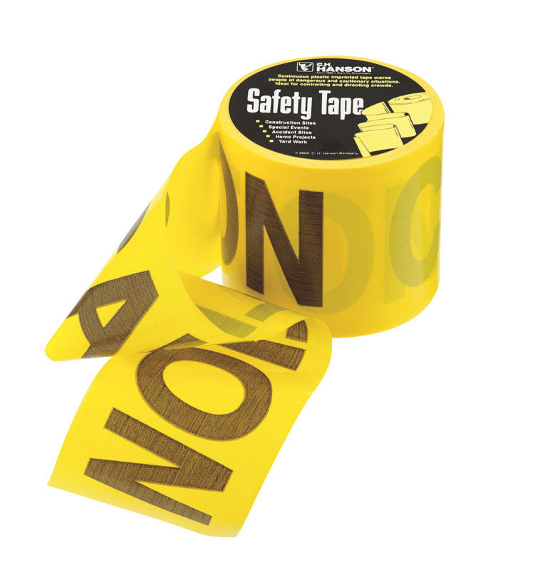 C.H. Hanson 200 ft. L X 3 in. W Plastic Caution Barricade Tape Yellow