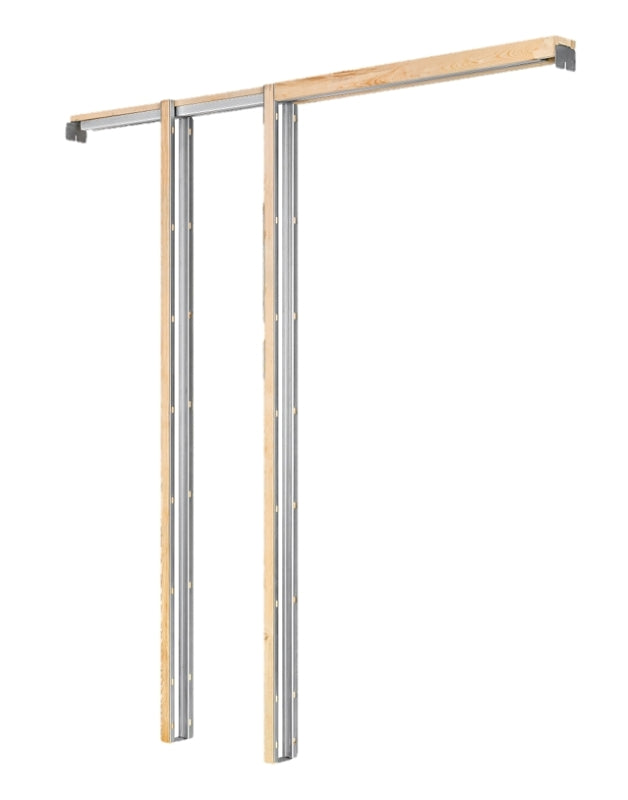 Marwin KD200BB8/0 Pocket Door Frame, 100-1/2 in Rough Opening, Wood