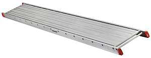 Louisville P P11220 Series Scaffold Plank, 250 lb Weight Capacity, 20 ft L, 12 in W, Aluminum