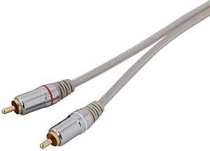 Zenith AC3006SB Stereo Cable, White Sheath, 6 ft L