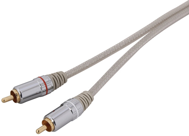 Zenith AC3006SB Stereo Cable, White Sheath, 6 ft L