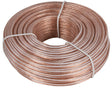 Zenith AS110024C Speaker Wire, 24 AWG Wire, PVC Sheath, Clear Sheath