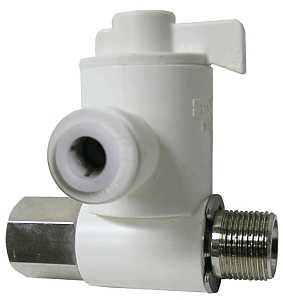 Watts LFP-467CS Stop Valve, 1/4 x 3/8 x 3/8 in Connection, Compression, Plastic Body