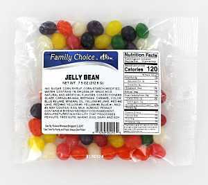 Family Choice 1153 Jelly Bean Candy, 9.5 oz, Pack of 12