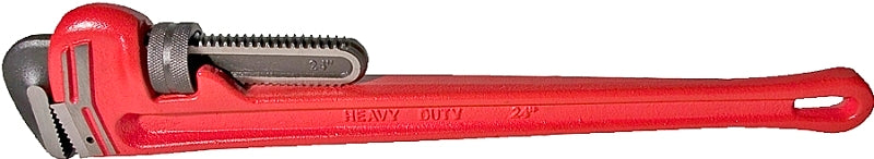 Superior Tool 02824 Pipe Wrench, 3 in Jaw, 24 in L, Straight Jaw, Iron, Epoxy-Coated