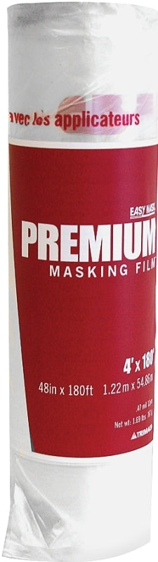 Trimaco 44880 Masking Film, 1/2 mil Thick, 180 ft L, 48 in W