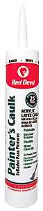Red Devil 0746 Painter's Caulk, White, 40 to 110 deg F, 10.1 fl-oz Cartridge