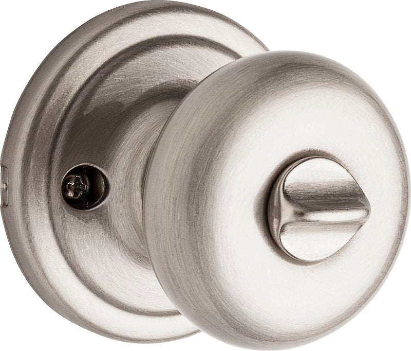 Kwikset Signature Series 740H 15 6AL RCS Entry Knob, Hancock, Mushroom, Satin Nickel, Zinc, KW1 Keyway, Residential