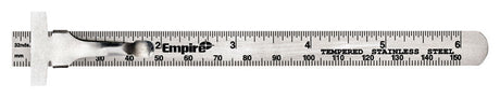 Empire 6-1/8 in. L X 1/2 in. W Stainless Steel Precision Pocket Rule SAE