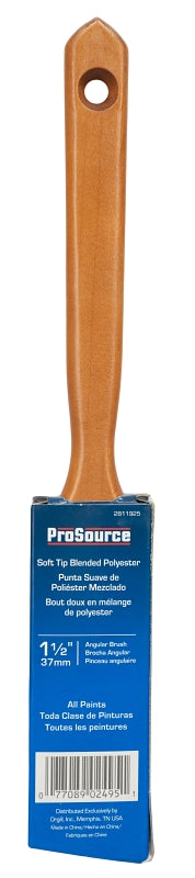 ProSource OR 2172 0150 Angular Sash Pain Wt Brush, 1-1/2in W, Polyester Blend