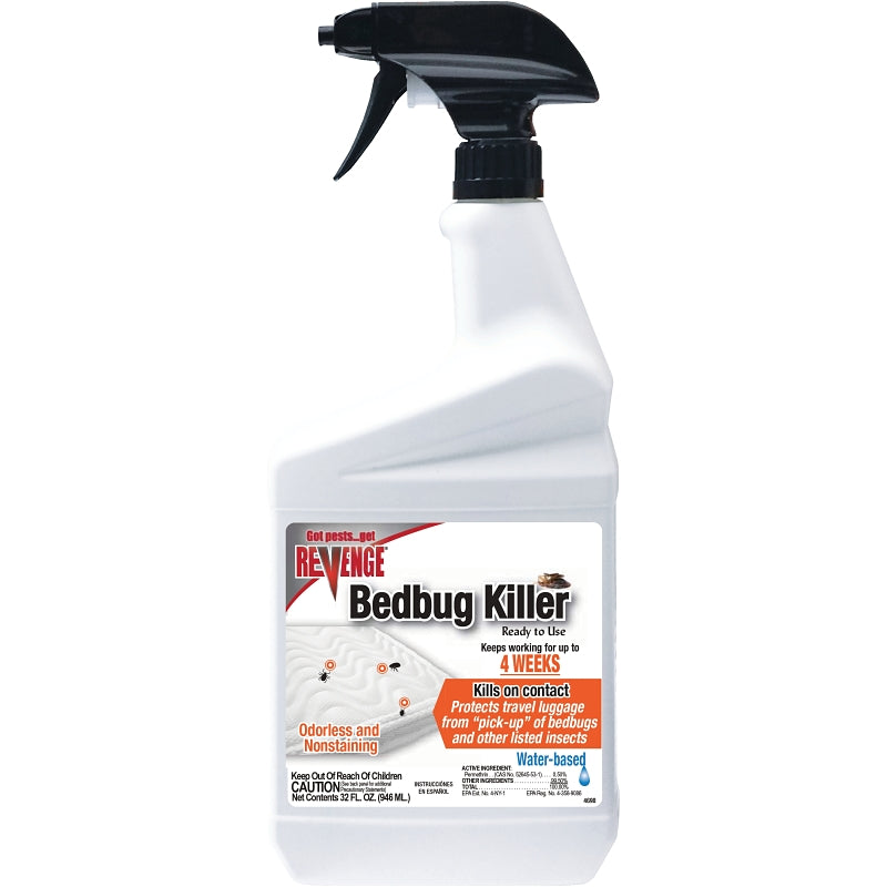 Bonide 573 Bed Bug Killer, Liquid, Spray Application, 1 qt Bottle
