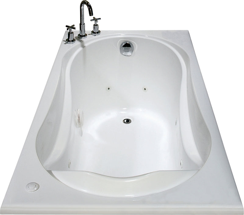 Maax Cocoon 6032 Series 102722-091-001 Bathtub, 40 to 52 gal Capacity, 59-7/8 in L, 31-7/8 in W, 20-1/2 in H, Acrylic