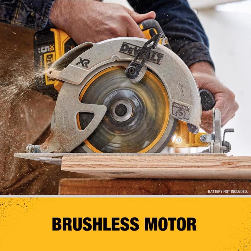 DeWALT DCS570P1 Circular Saw, Battery Included, 20 V, 5 Ah, 7-1/4 in Dia Blade, 57 deg Bevel