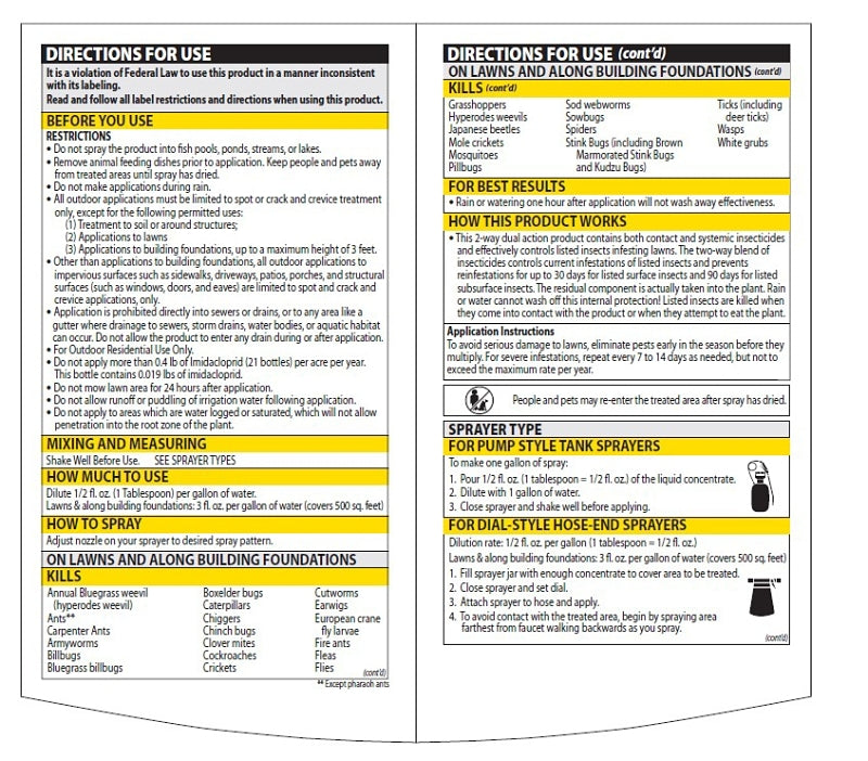 BioAdvanced 700270B Insect Killer, Liquid, Spray Application, Outdoor, 40 oz