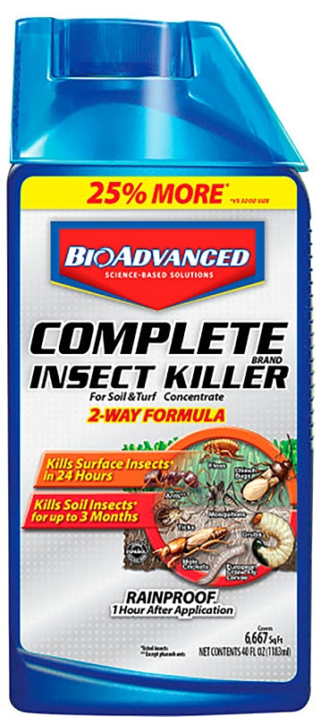 BioAdvanced 700270B Insect Killer, Liquid, Spray Application, Outdoor, 40 oz