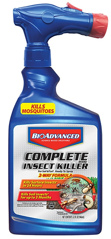 BioAdvanced 700280B Insect Killer, Liquid, Spray Application, Outdoor, 32 oz Sprayer