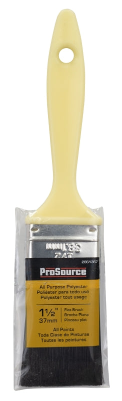 ProSource OR 110015 0150 Flat Pain Wt Brush, 1-1/2 in W, Flat Sash, Polyester