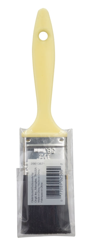 ProSource OR 110015 0150 Flat Pain Wt Brush, 1-1/2 in W, Flat Sash, Polyester