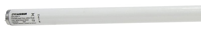 Sylvania 24755 Fluorescent Bulb, 40 W, T12 Lamp, Medium Lamp Base, 2200 Lumens, 5000 K Color Temp, Pack of 15