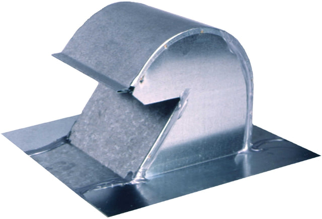 Master Flow GNV10 Gooseneck Vent, 10 in OAL, 10 in OAW, Steel, Mill, Galvanized