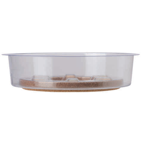 Miracle-Gro 1.5 in. H X 14 in. D Cork/Plastic Hybrid Plant Saucer Clear, Pack of 12