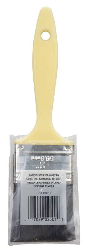 ProSource OR 110020 0200 Flat Pain Wt Brush, 2 in W, Flat Sash, Polyester