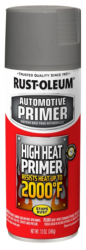 Rust-Oleum 249340 Primer, Gray, Flat, Matte, 12 oz, Pack of 6