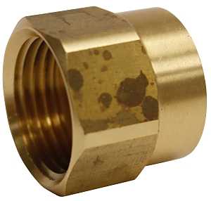 Plumb Pak PP850-64 Hose Adapter, 3/4 x 3/4 in, FHT x FIP, Brass, Gold, For: Garden Hose