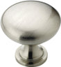 Amerock BP53005G10 Cabinet Knob, 1-1/8 in Projection, Traditional, 1-1/4 in, Zinc