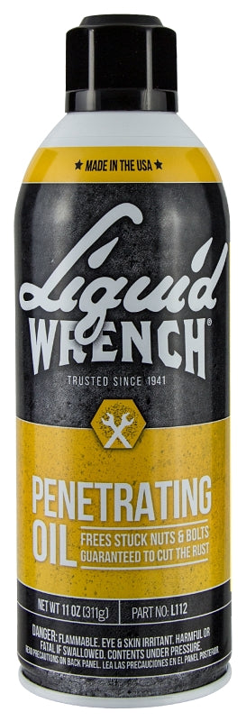 Liquid WRENCH L112 Fast-Acting Penetrating Oil, 11 oz Aerosol Can, Liquid
