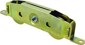 Prime-Line D 1607 Roller Assembly, 4-5/8 in L x 11/16 in W x 1-3/16 in H Dimensions, 1-1/4 in Dia Roller, Steel