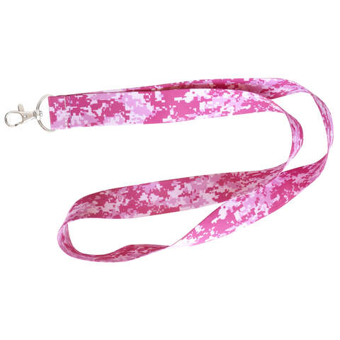 HILLMAN Polyester Pink Decorative Key Chain Lanyard, Pack of 6