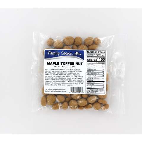 Family Choice Maple Toffee 4.5 oz, Pack of 12