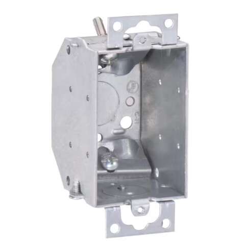 Southwire New and Old Work Rectangle Galvanized Steel 1 gang Switch Box