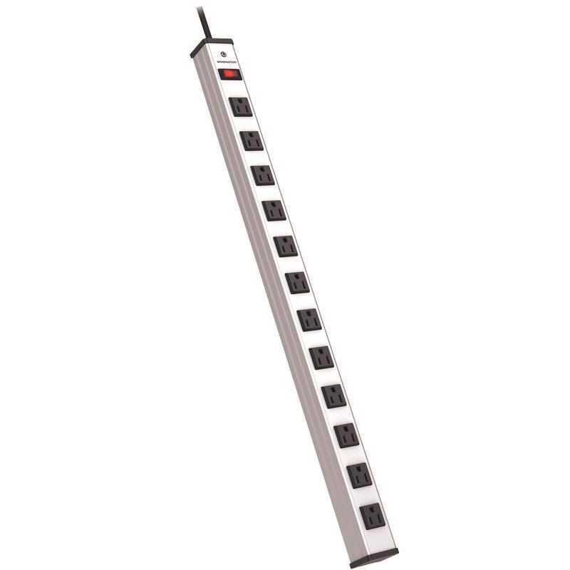 Monster Just Power It Up 6 ft. L 12 outlets Power Strip Silver