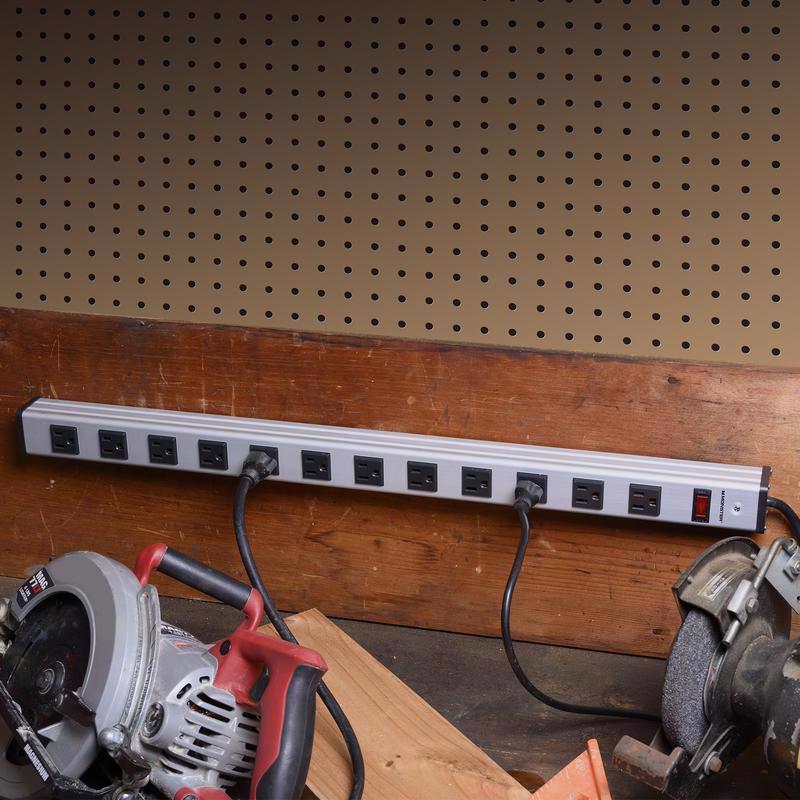 Monster Just Power It Up 6 ft. L 12 outlets Power Strip Silver