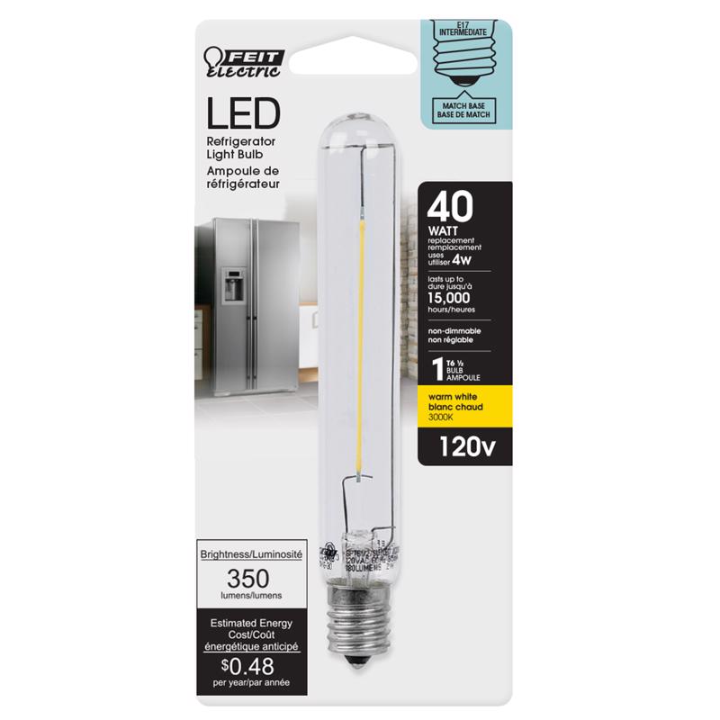 Feit T6.5 E17 (Intermediate) LED Bulb Warm White 40 Watt Equivalence 1 pk