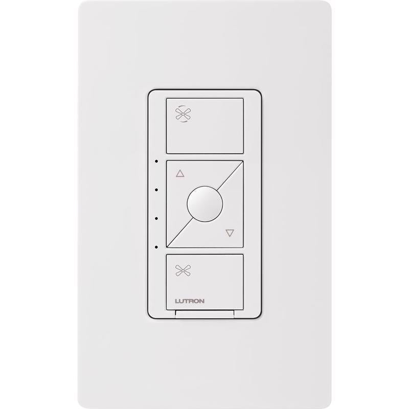 Lutron Caseta 1.5 amps Single Pole Wireless Smart-Enabled Fan Control White 1 pk