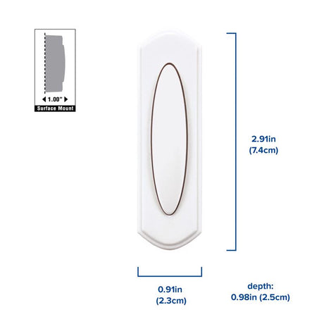 Heath Zenith Brown Wood Wireless Door Chime Kit