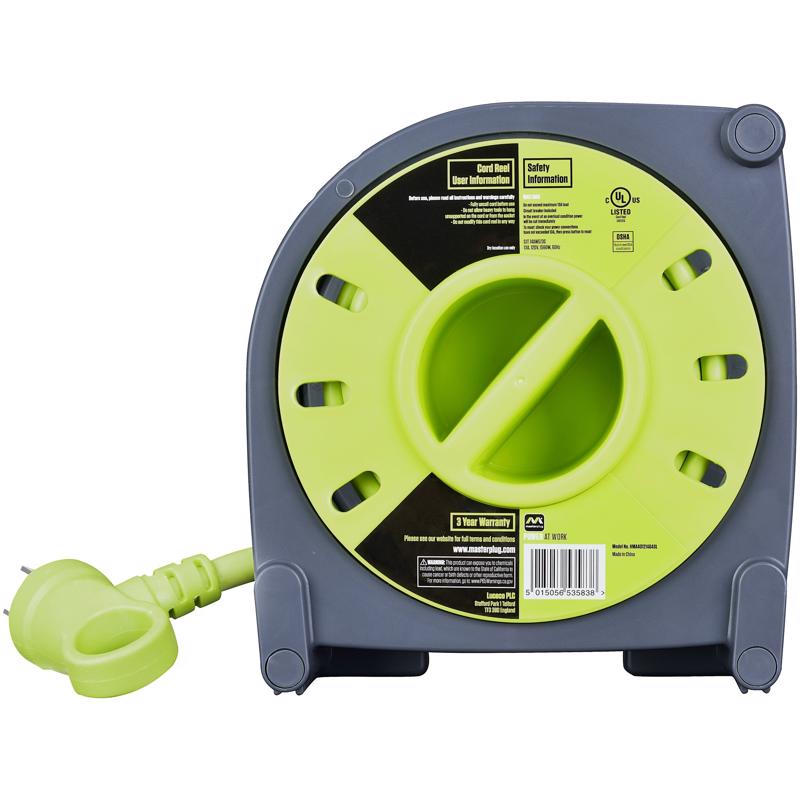 Masterplug 40 ft. L PVC Cord Reel