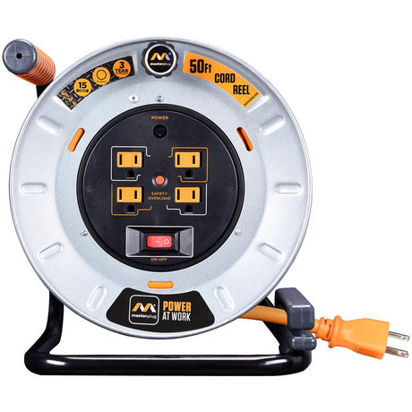 Masterplug 50 ft. L Metal Cord Reel