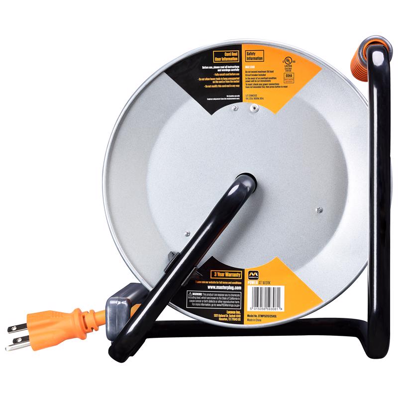 Masterplug 50 ft. L Metal Cord Reel