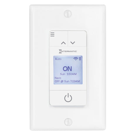 Intermatic Ascend Indoor 7 Day Programmable Wi-Fi Timer 120 V White
