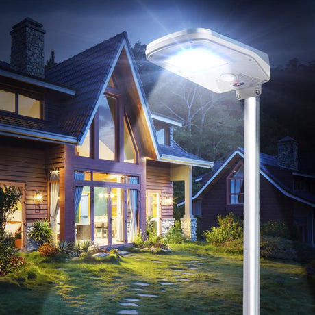 Wagan Tech Motion-Sensing Solar Powered LED Blue/Gray Security Light