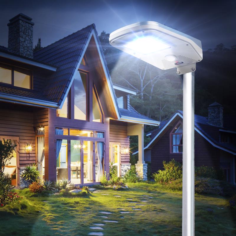 Wagan Tech Motion-Sensing Solar Powered LED Blue/Gray Security Light
