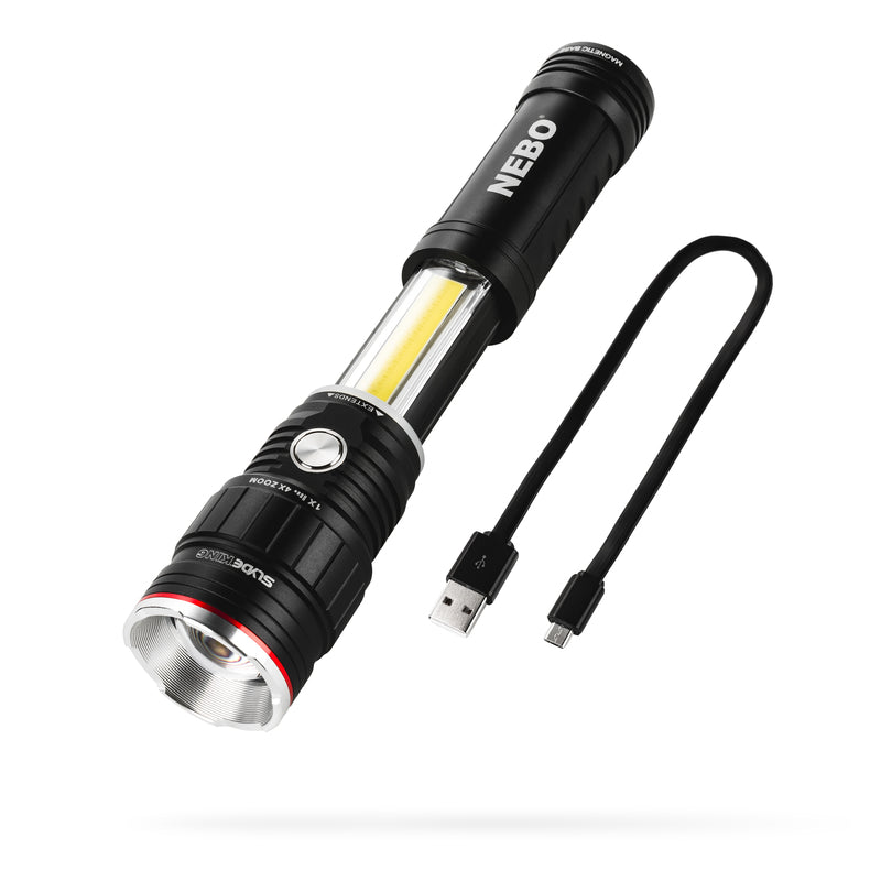 NEBO Slyde King 500 lm Black LED Flashlight 18650 Battery