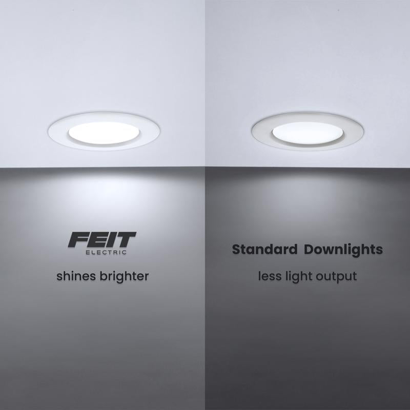 Feit Enhance White 5 in. W Aluminum LED Dimmable Recessed Downlight 8.6 W